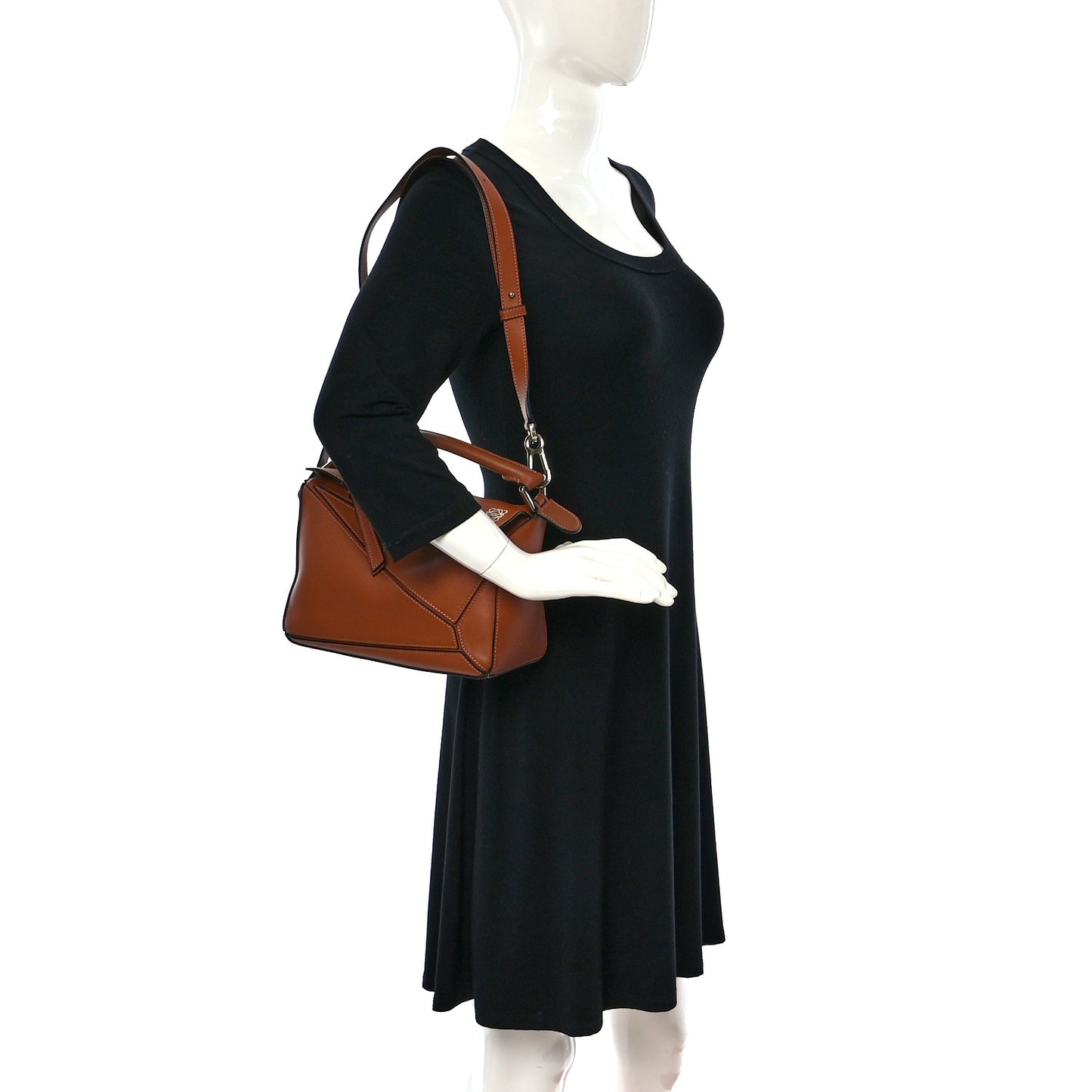 Calfskin Small Puzzle Bag Tan