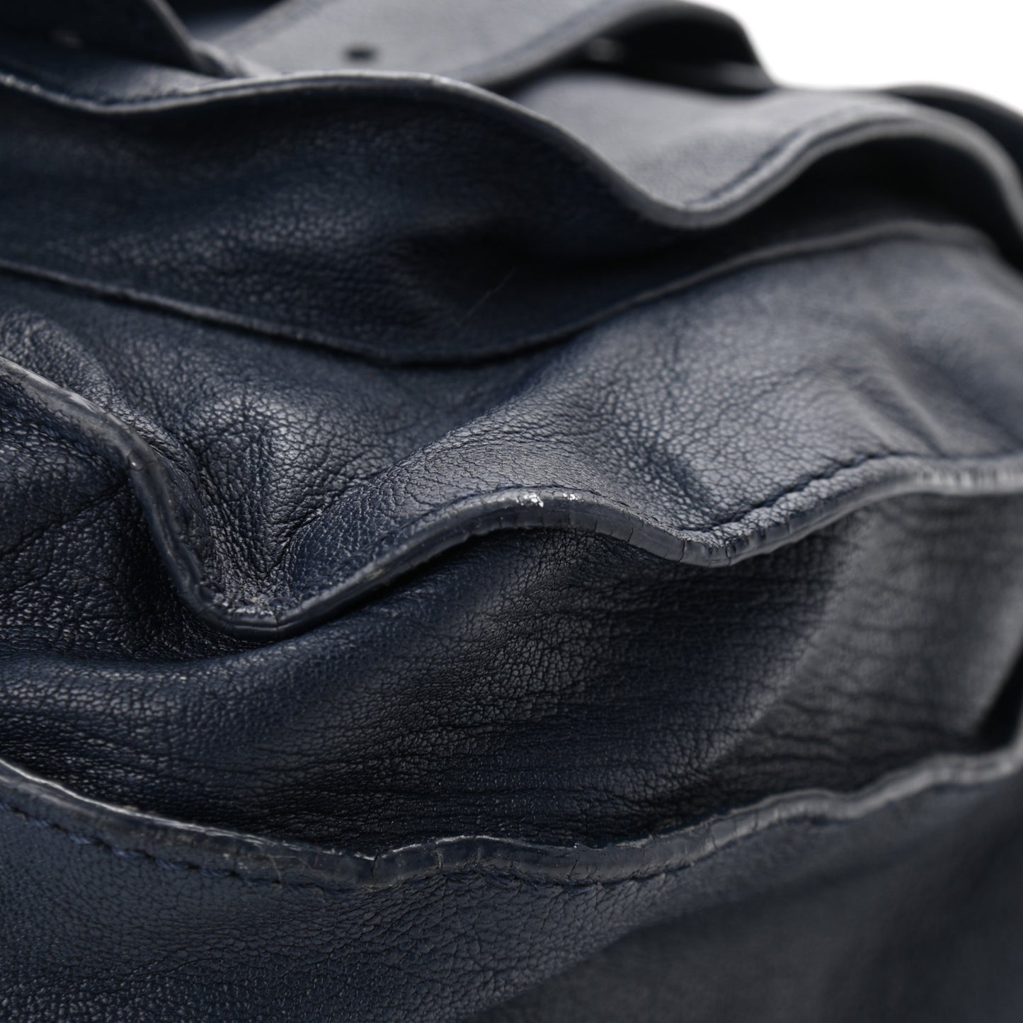Lambskin Large PS1 Satchel Indigo
