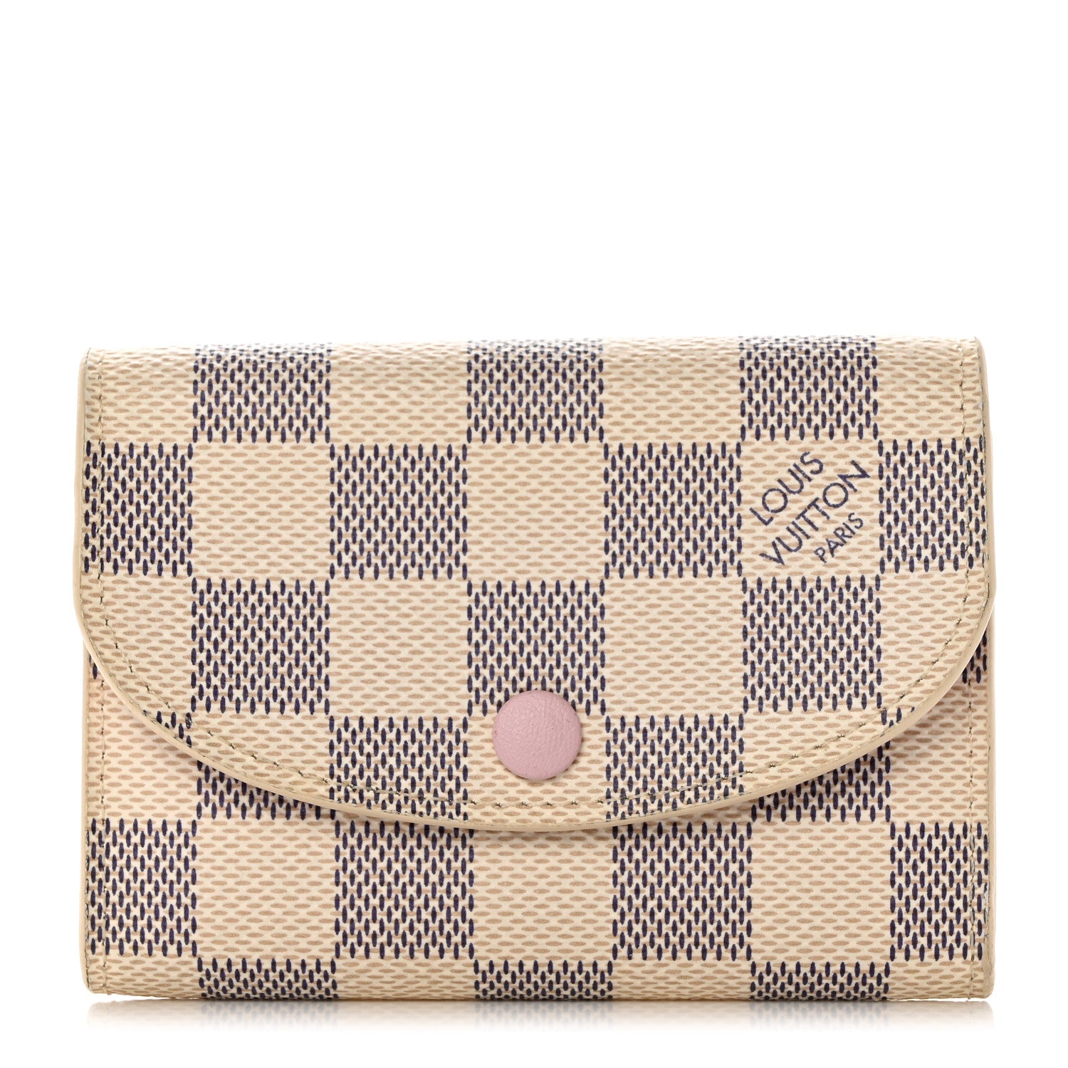 Louis Vuitton Damier Azur Rosalie Coin Purse Rose Ballerine 1 of 11