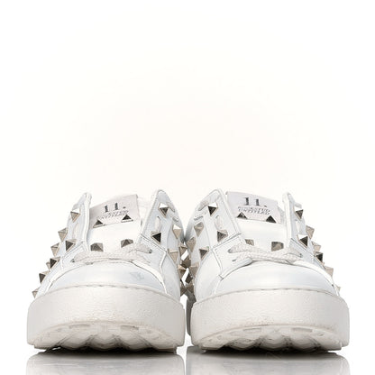 Valentino Garavani Calfskin Rockstud Untitled Open Sneakers 38 White 2 of 8