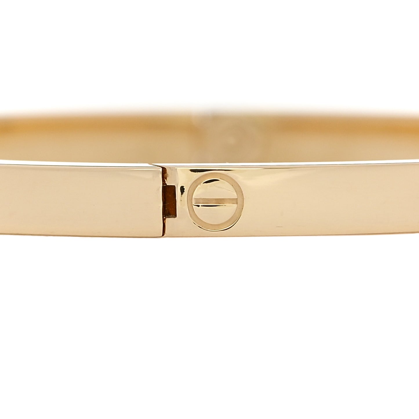 18K Yellow Gold 6 Diamond Small LOVE Bracelet 16