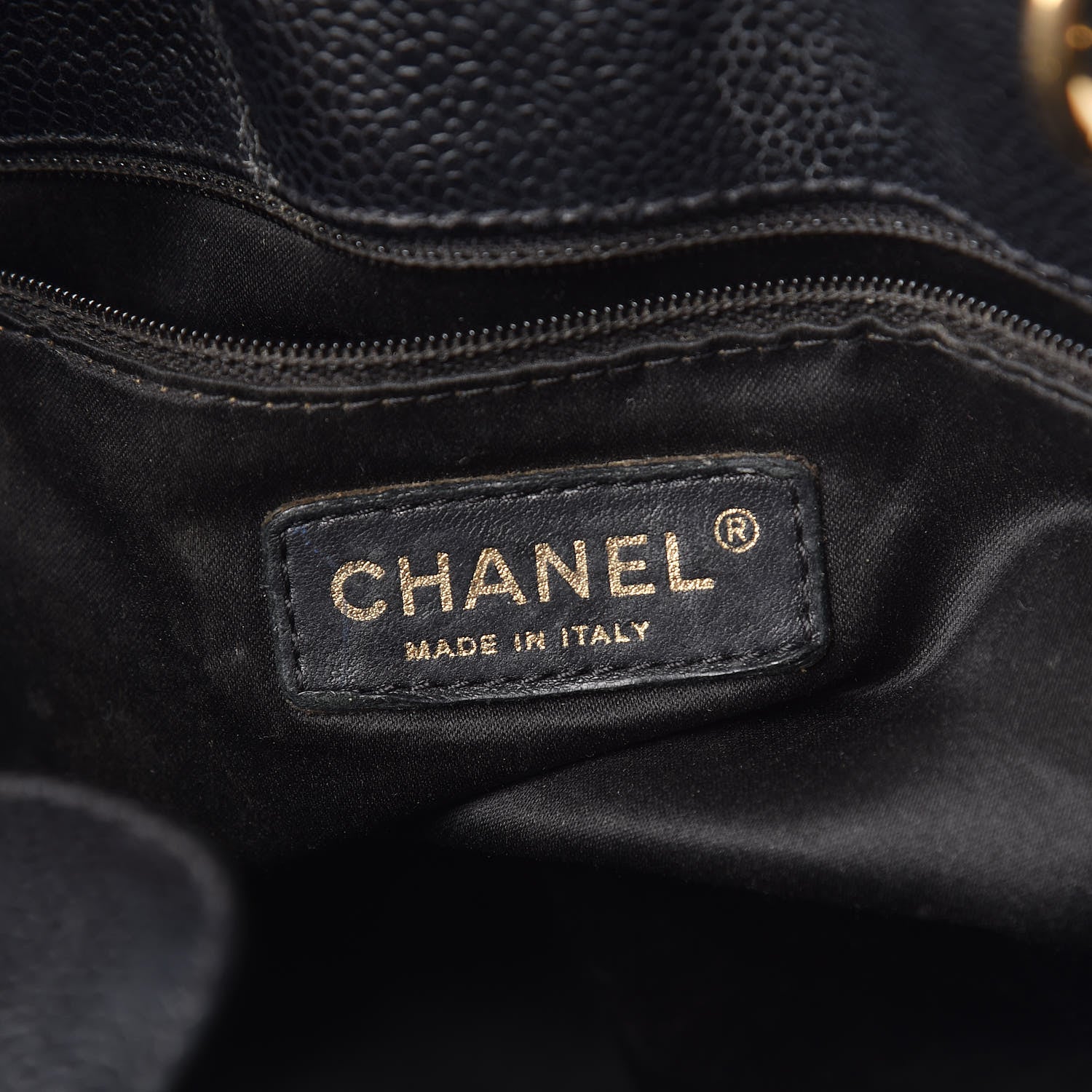 Chanel Caviar Quilted Petit Shopping Tote PST Black 6 of 10