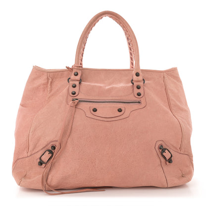 Balenciaga Agneau Classic Hardware S Sunday Tote Vieux Rose 1 of 17