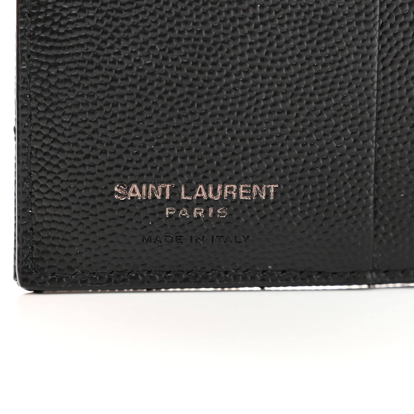 Grain De Poudre Matelasse Chevron Monogram Zipped Card Case Black