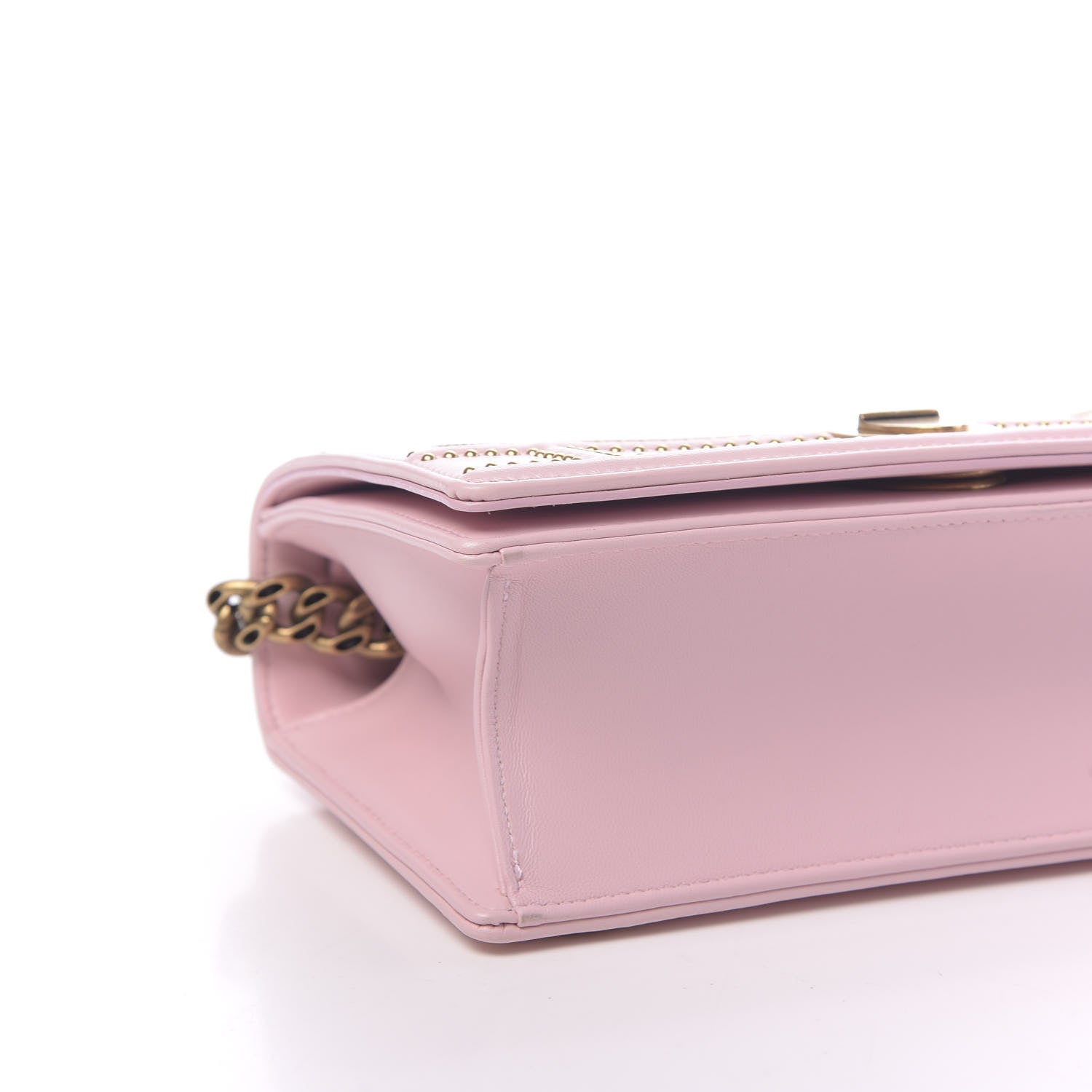 Christian Dior Lambskin Studded Small Diorama Flap Bag Pink 8 of 10