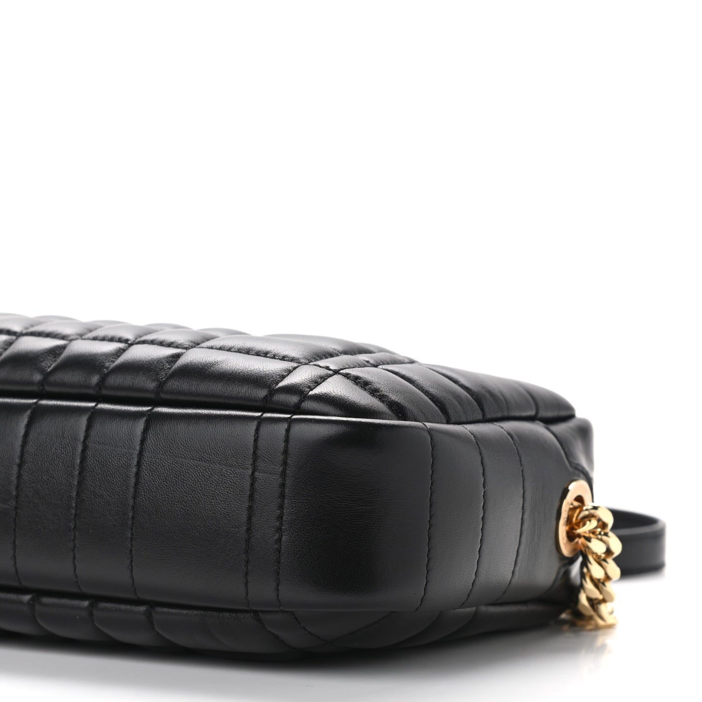 Calfskin Quilted Small Lola Camera Bag Black