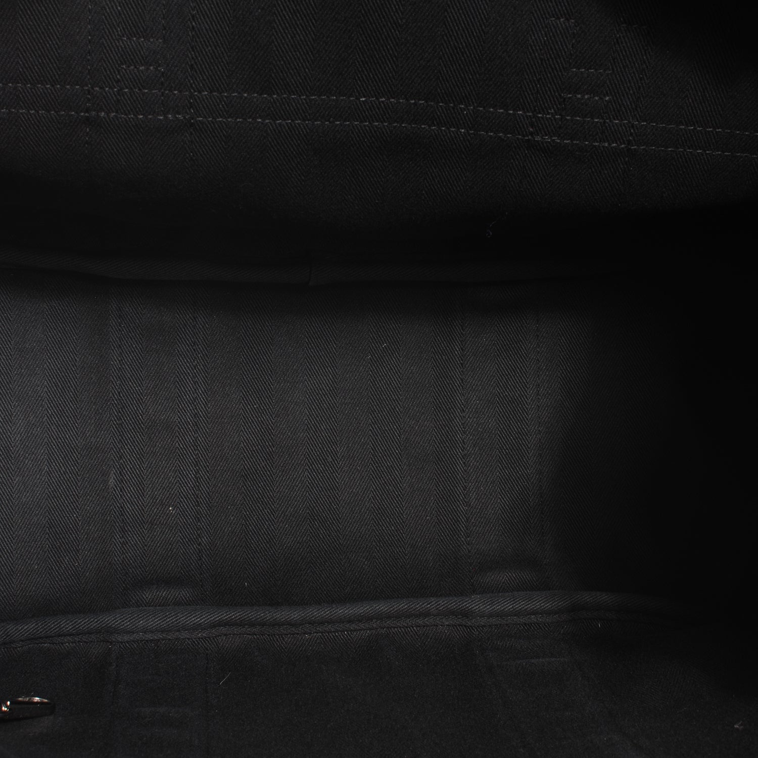 Hermes Herringbone Cotton and Leather Valparaiso Black 5 of 8