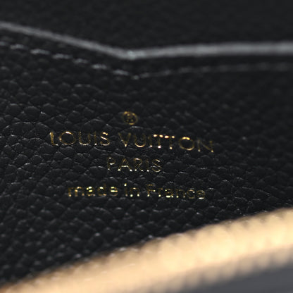 Louis Vuitton Empreinte Monogram Giant Zippy Coin Purse Black Beige 6 of 8