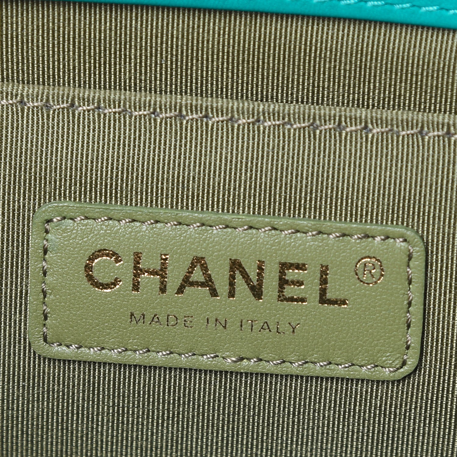 Chanel Calfskin Quilted Medium Boy Flap Turquoise 6 of 12