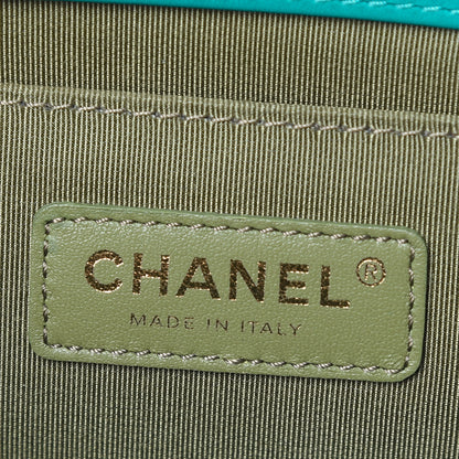Chanel Calfskin Quilted Medium Boy Flap Turquoise 6 of 12
