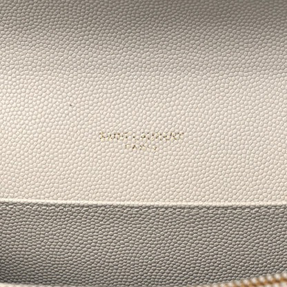 Saint Laurent Grain de Poudre Mini Uptown Crossbody Bag Crema Soft 6 of 12