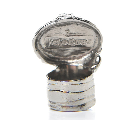 Saint Laurent Glass Cabochon Arty Ovale Ring 7 Yellow 4 of 6