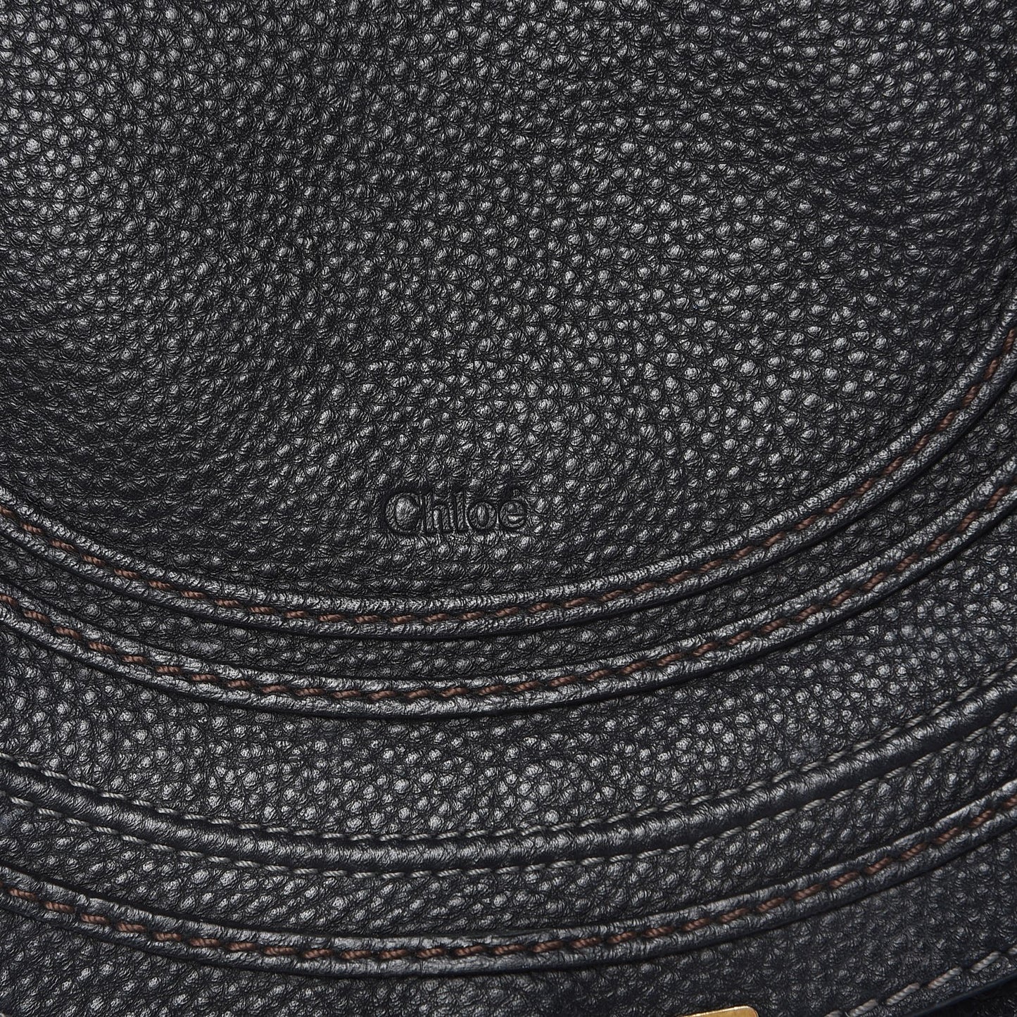 Calfskin Medium Marcie Round Crossbody Bag Black
