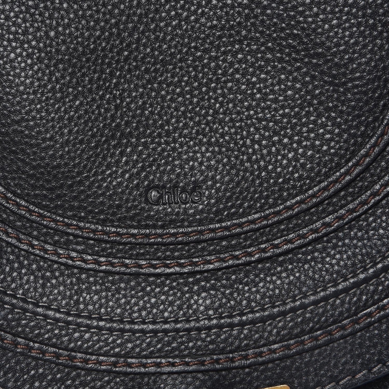 Chloe Calfskin Medium Marcie Round Crossbody Bag Black 6 of 11