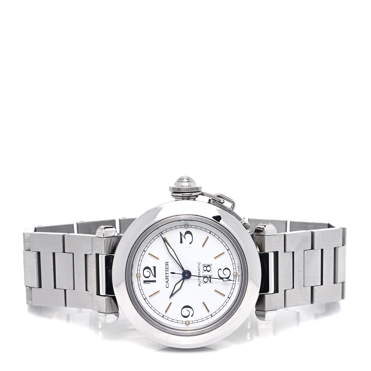 Cartier Stainless Steel 35mm Pasha C Big Date Automatic Watch 2 of 5