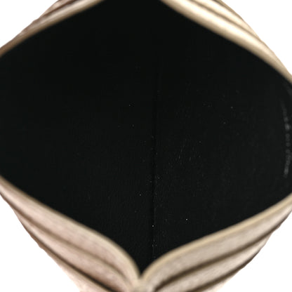 Saint Laurent Calfskin Tiny Cassandre Credit Card Case Dark Beige 5 of 7