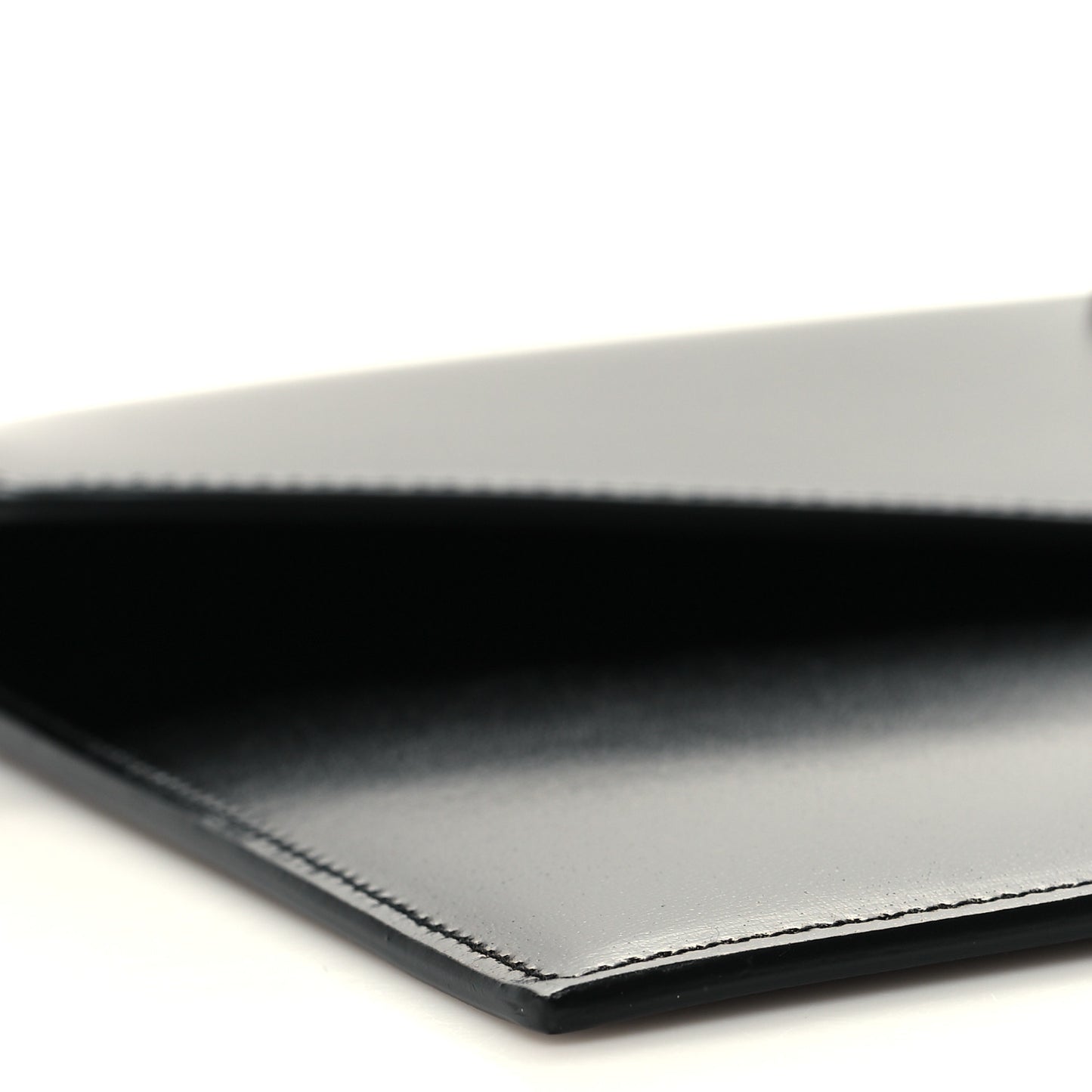 Smooth Shiny Calfskin Monogram Uptown Pouch Black
