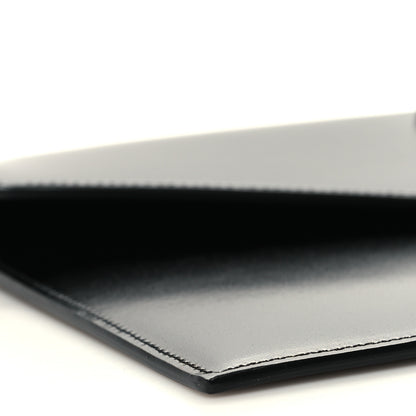 Saint Laurent Smooth Shiny Calfskin Monogram Uptown Pouch Black 9 of 11