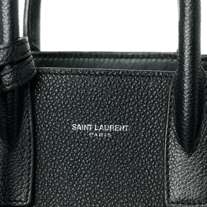 Saint Laurent Grained Calfskin Nano Sac De Jour Black 8 of 13