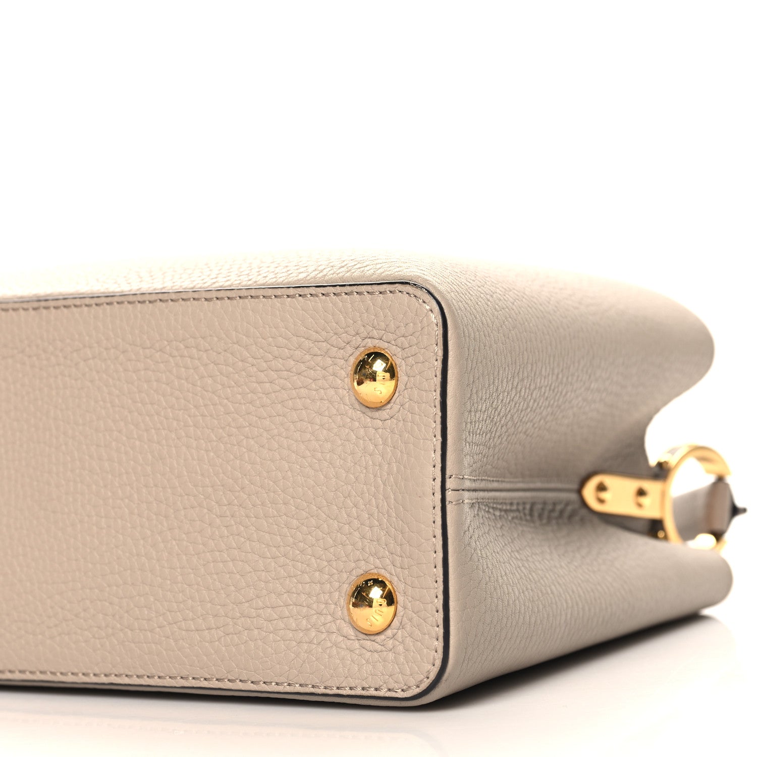 Louis Vuitton Taurillon Capucines MM Galet 9 of 10