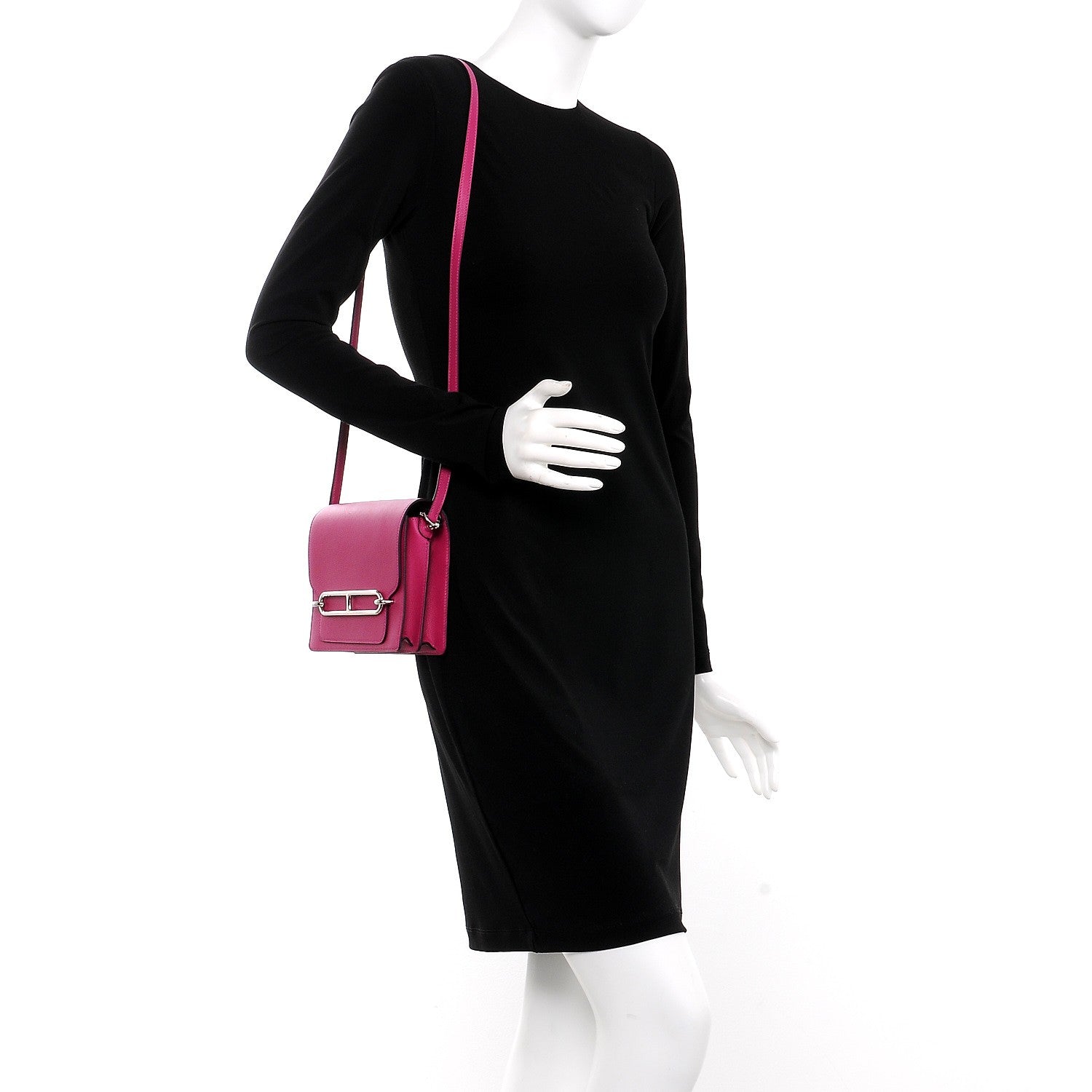 Hermes Evercolor Mini Sac Roulis Rose Pourpre 2 of 8