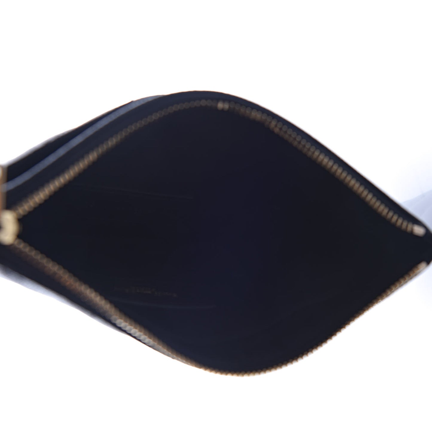 Grain De Poudre Chevron Monogram Bill Pouch Black