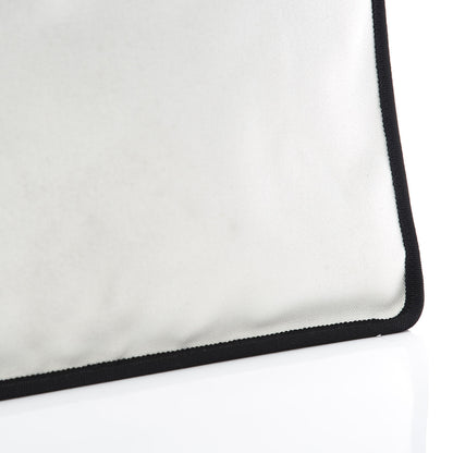 Chanel Canvas Calfskin Large Let's Demonstrate Tote White Black 13 of 13