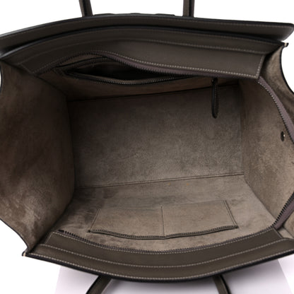 Celine Drummed Calfskin Mini Luggage Souris 5 of 17