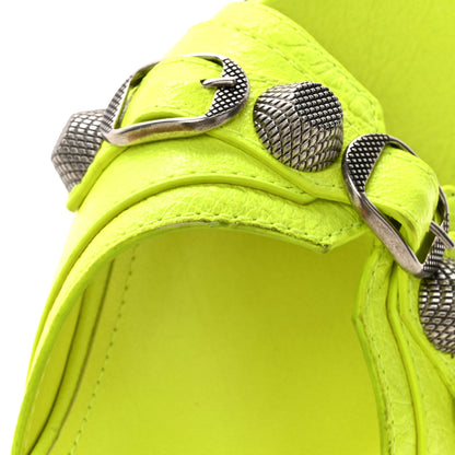Balenciaga Agneau Arena Cagole 50mm Slide Sandals 36.5 Fluo Yellow 10 of 10