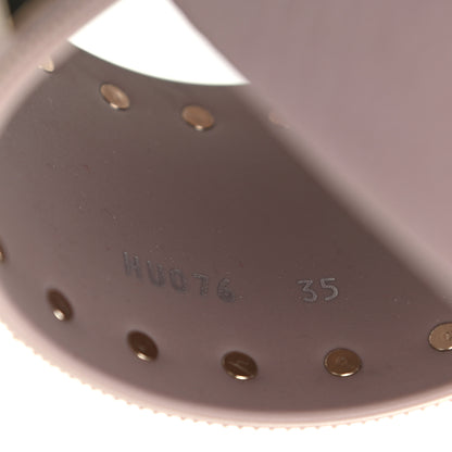 Valentino Garavani Rubber Rockstud Slide Sandals 35 Poudre 7 of 7