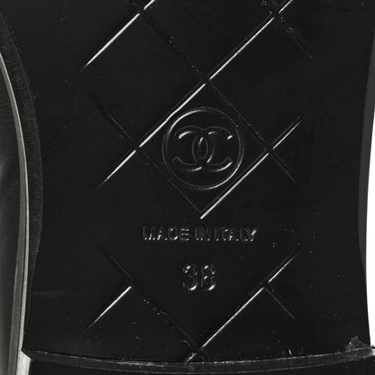 Chanel Lambskin Quilted CC Turnlock Loafers 38 Black 8 of 9