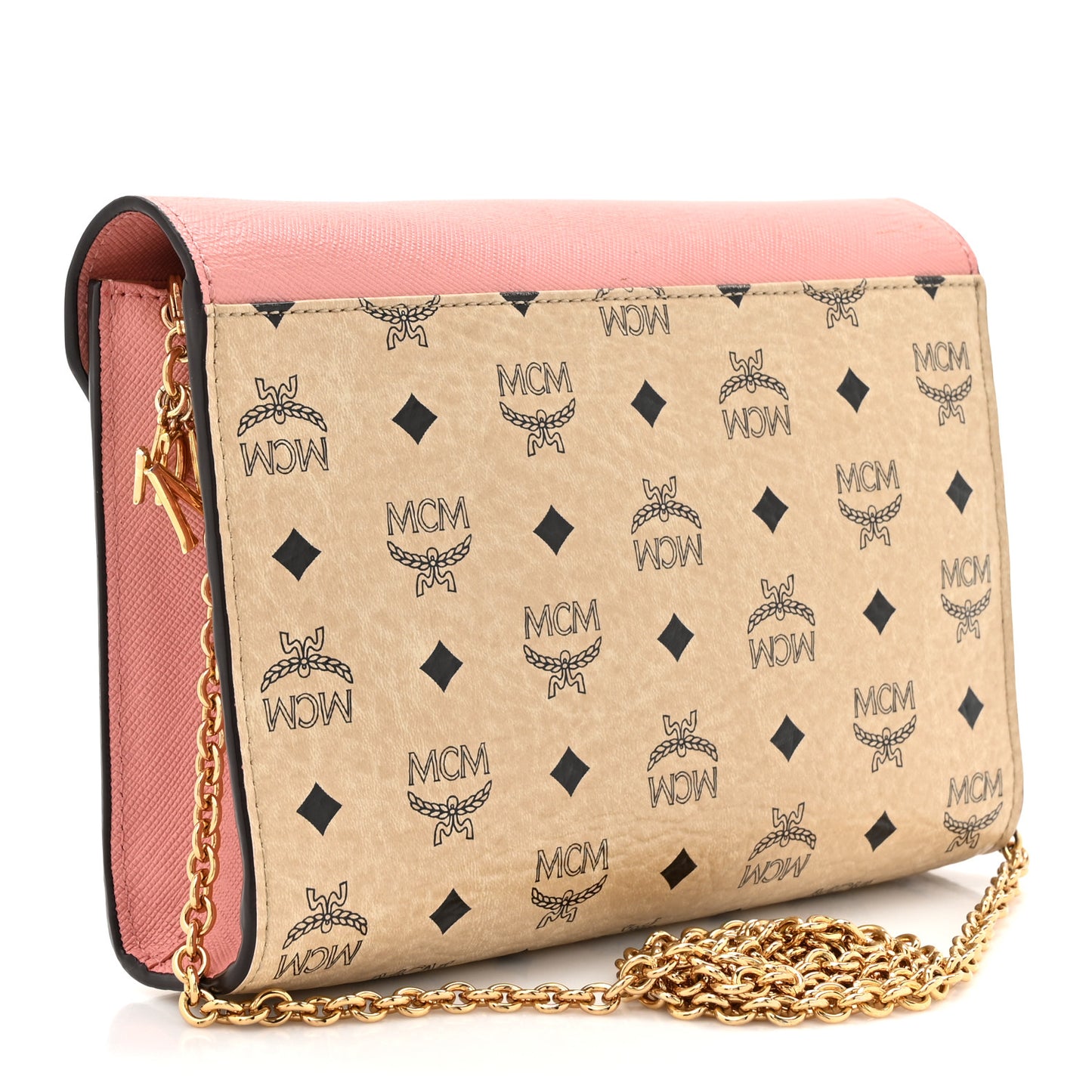 Visetos Tri-Fold Crossbody Beige Soft Pink