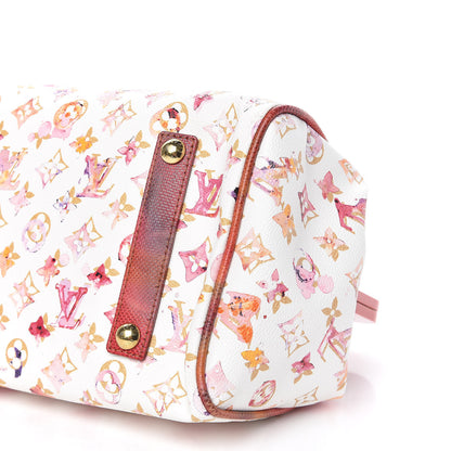 Louis Vuitton Watercolor Aquarelle Frame Speedy White 9 of 9