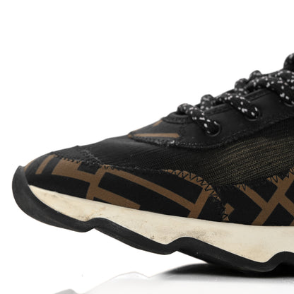 Fendi Technical Mesh Lycra FFreedom Patchwork Sneakers 39 Black Tobacco 9 of 16