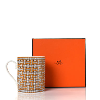 Hermes Porcelain Mosaique au 24 Mug Gold 4 of 4