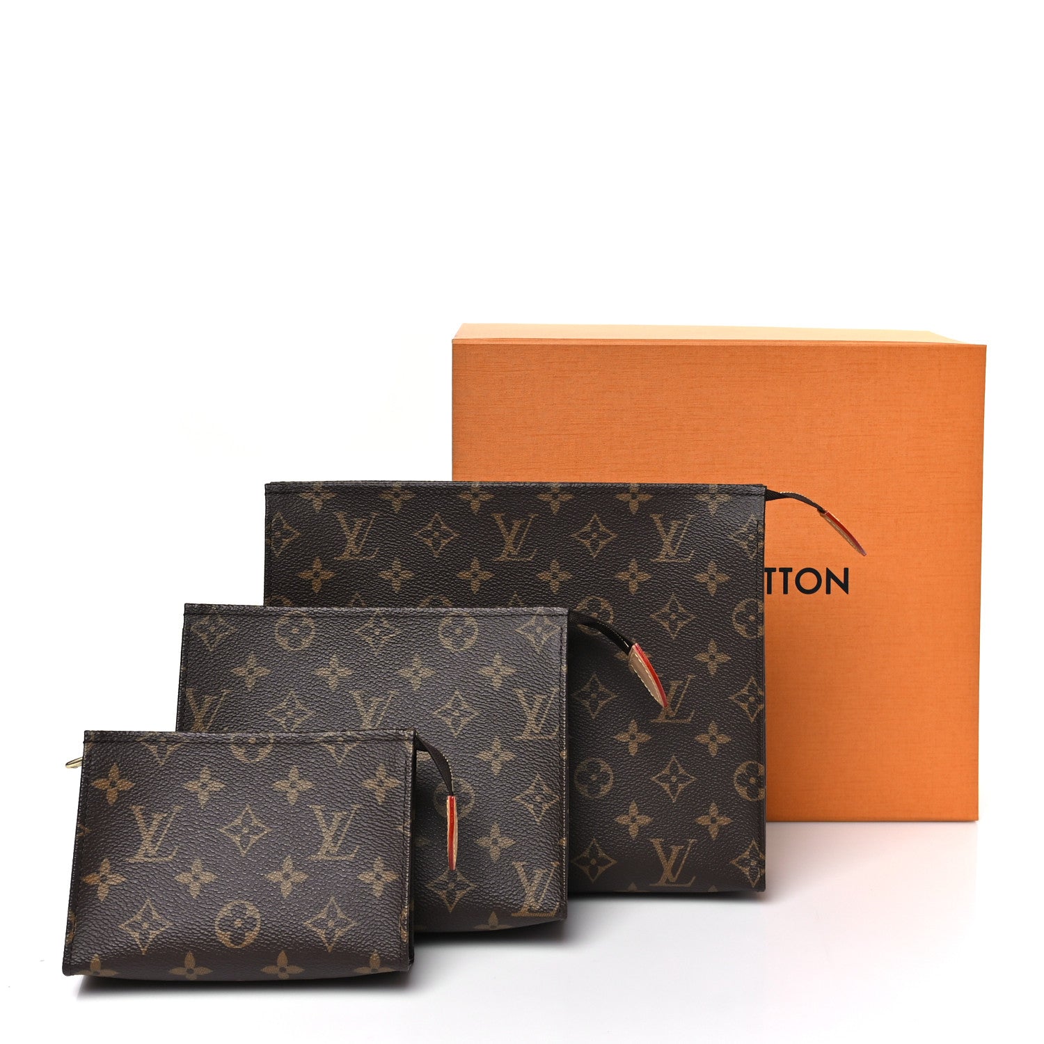 Louis Vuitton Monogram Trio Toilet Pouch Set 1799590 – FASHIONPHILE