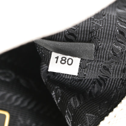 Prada Wicker Canvas Bucket Bag Naturale 8 of 10