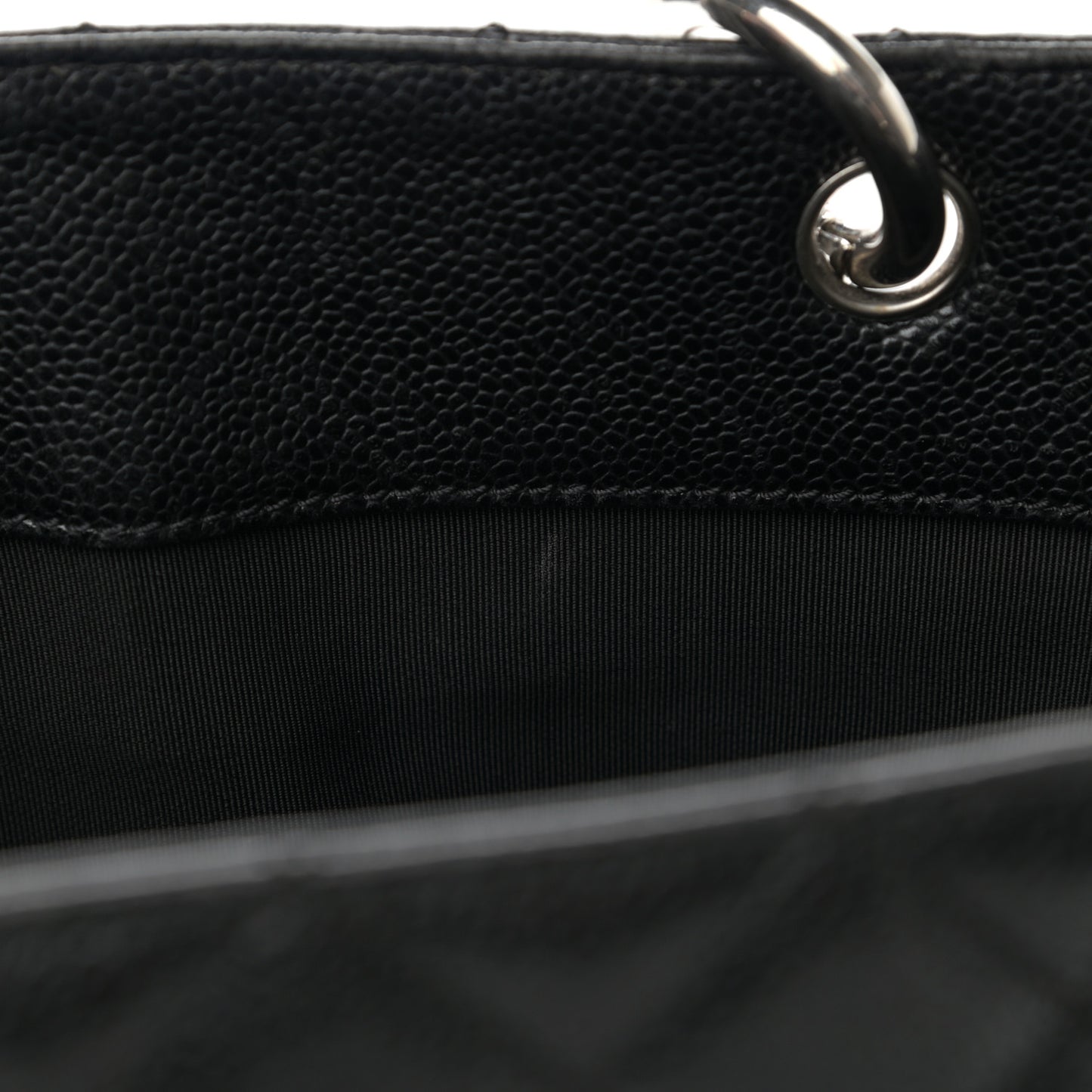Caviar Quilted Grand Shopping Tote GST Black