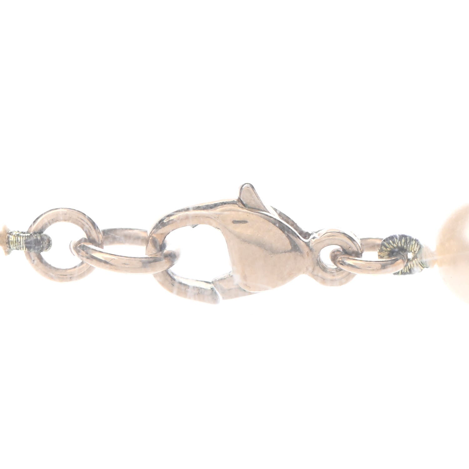 Chanel Graduated Pearl CC Long Necklace Light Gold 5 of 5