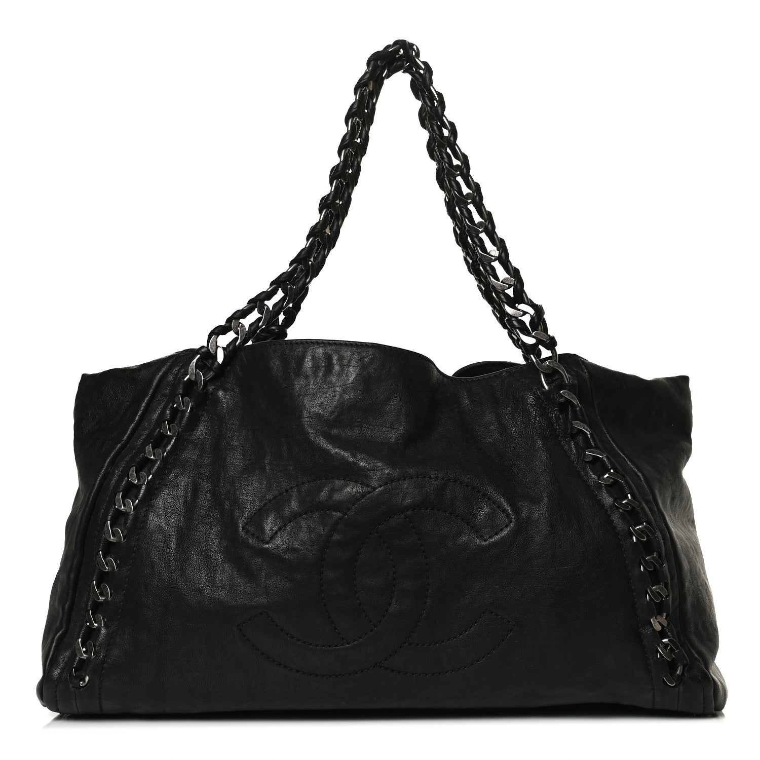 Chanel Calfskin East West Modern Chain Tote Black 2 of 26