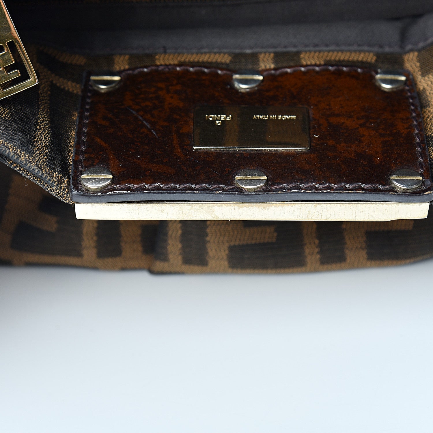 Fendi Zucca Small Mia Tote Tobacco 10 of 10