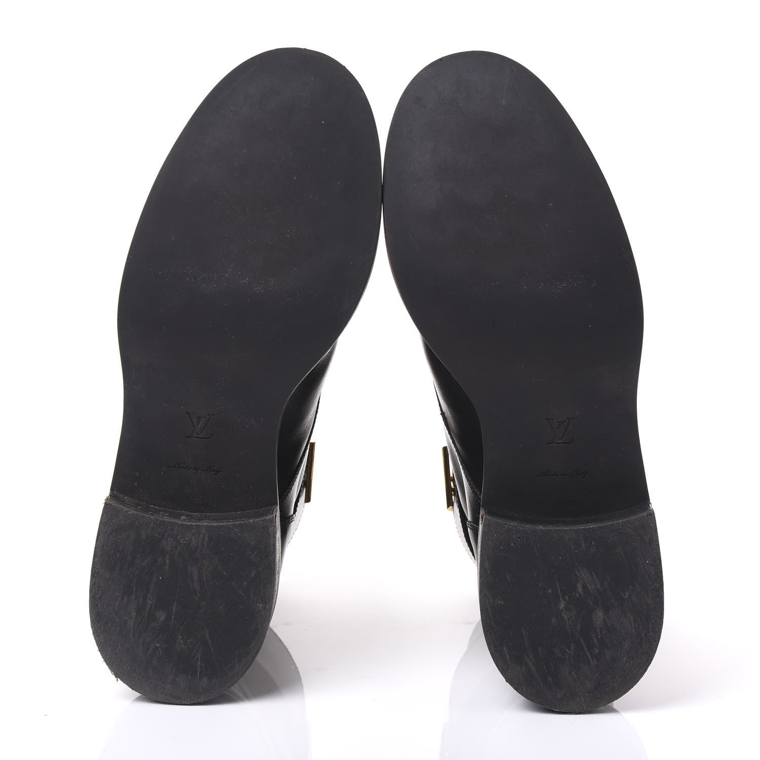 Louis Vuitton Calfskin Wonderland Ranger Boots 40 Black 5 of 8
