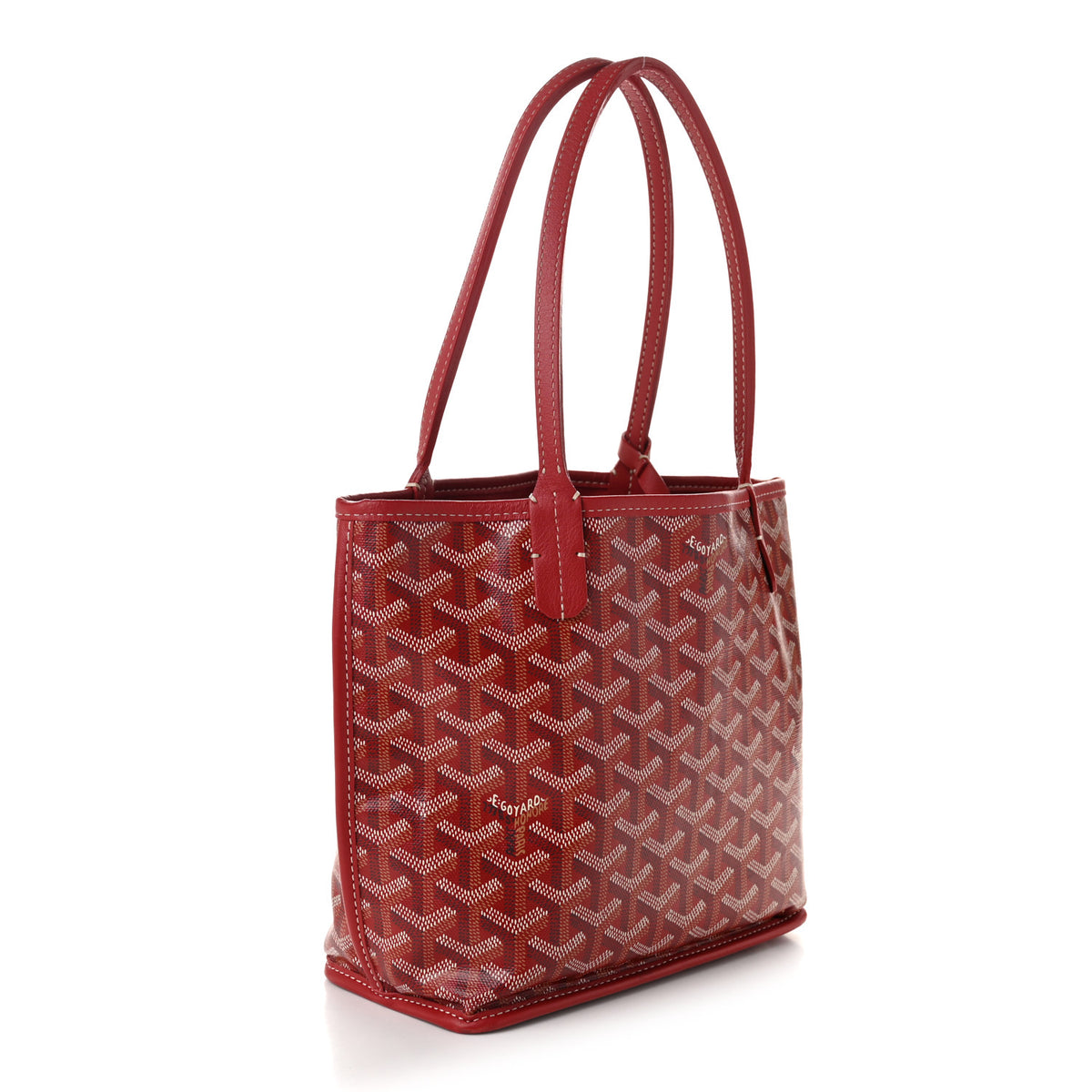 Goyardine Reversible Mini Anjou Red