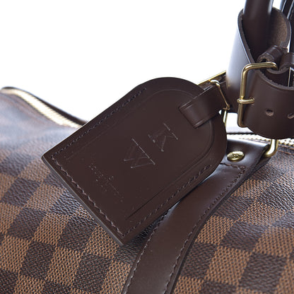 Louis Vuitton Damier Ebene Keepall Bandouliere 55 12 of 13