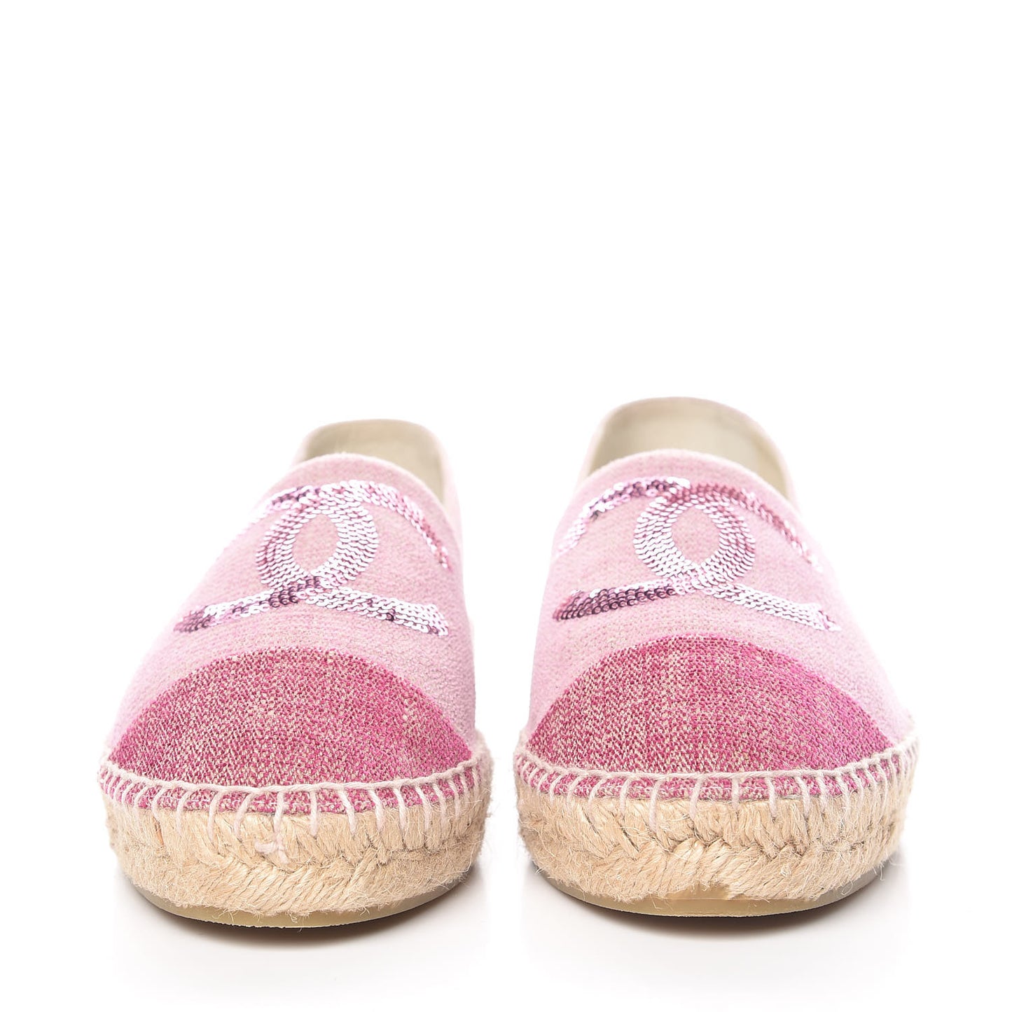 Toile Sequin CC Espadrilles 40 Pink Dark Pink