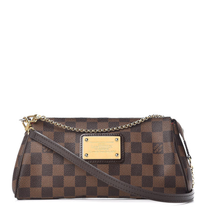 Louis Vuitton Damier Ebene Eva Clutch 1 of 12