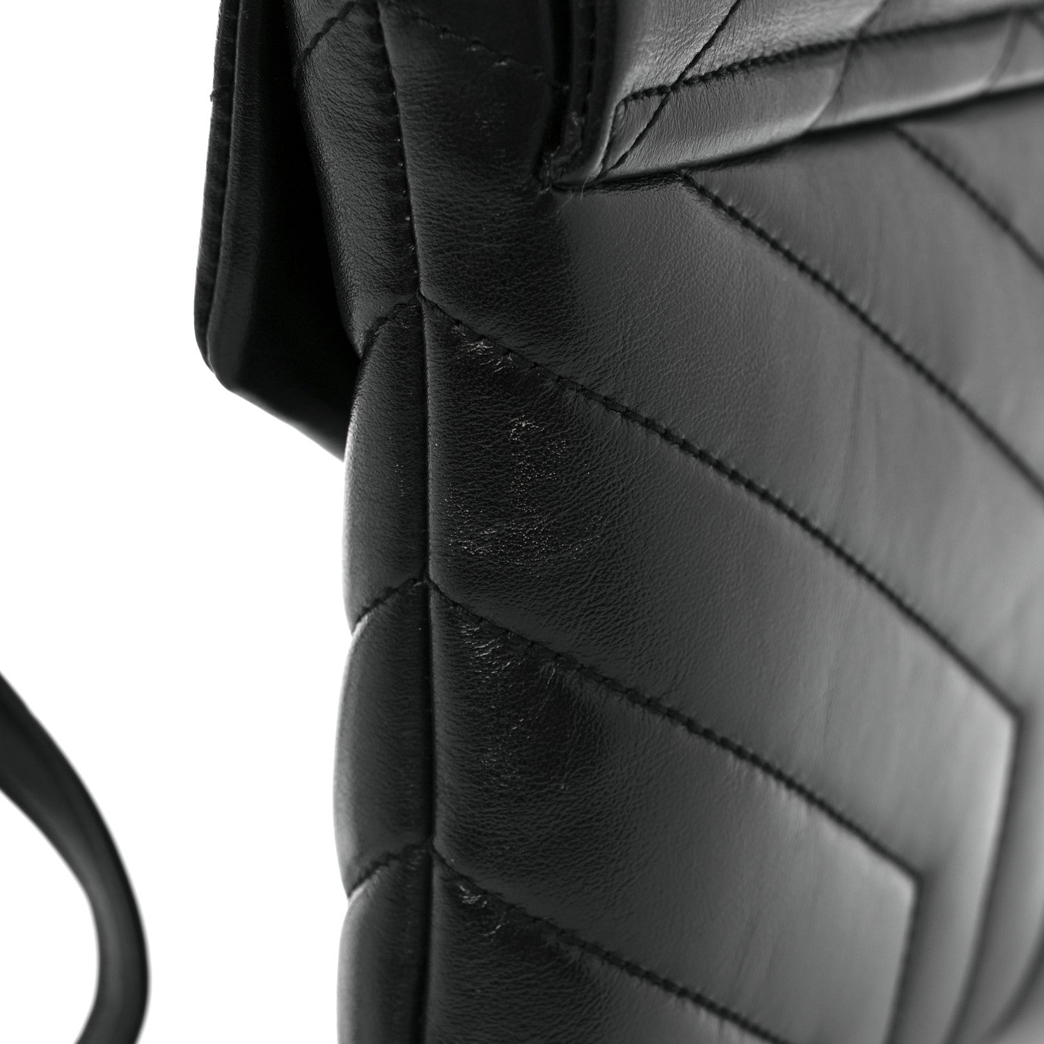 Saint Laurent Calfskin Y Quilted Monogram Loulou Flap Bag Black 14 of 14