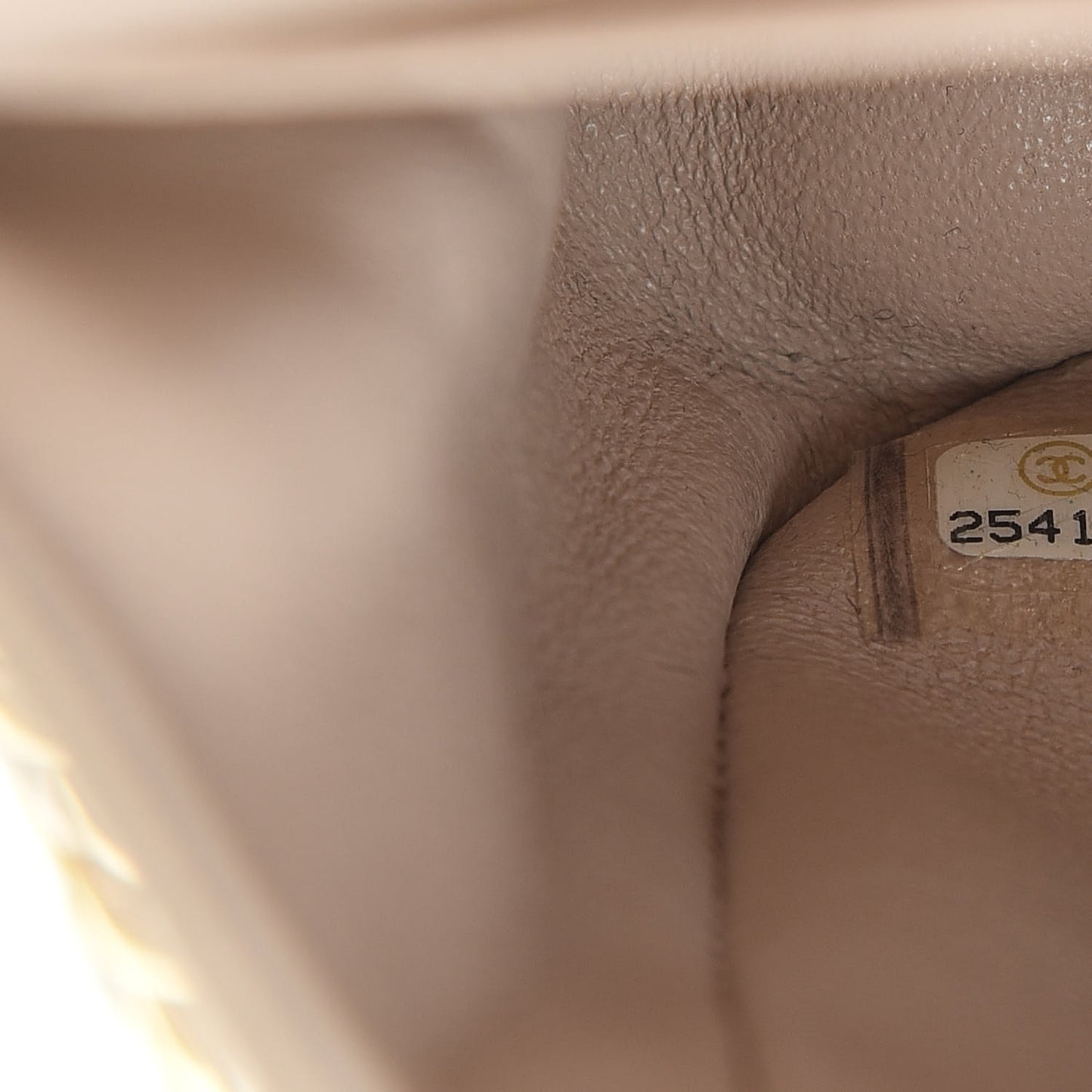 Calfskin Coco Pleats Medium Double Flap Beige