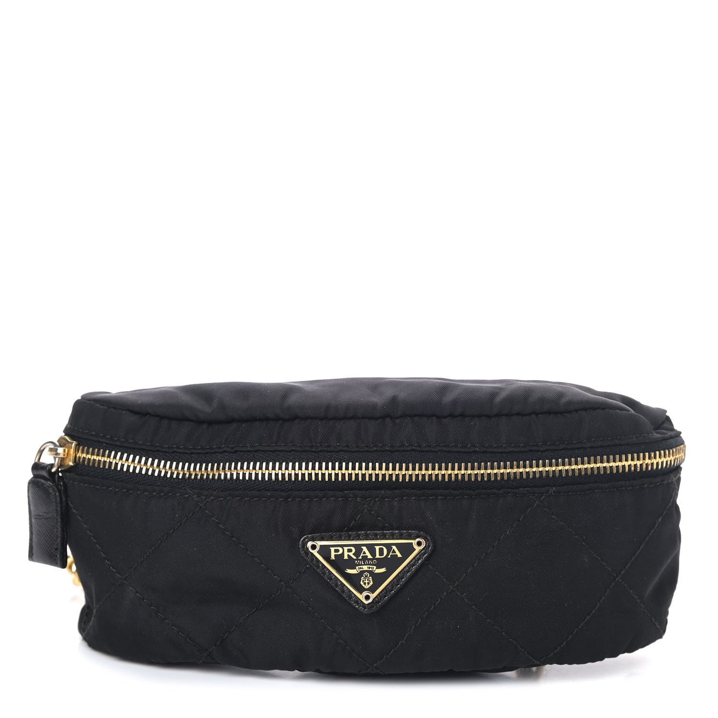 Tessuto Nylon Chain Belt Bag Black