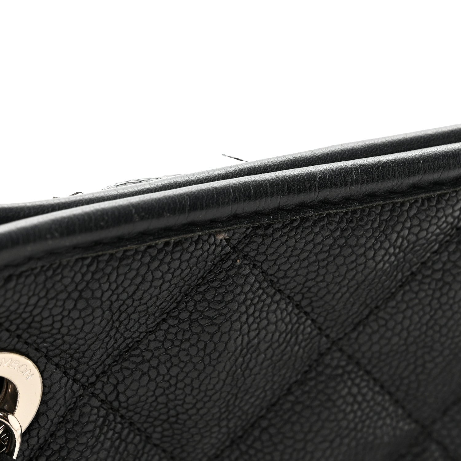 Chanel Caviar Quilted Small French Riviera Tote Black 11 of 13